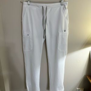 Hardly worn white Yola scrub pants